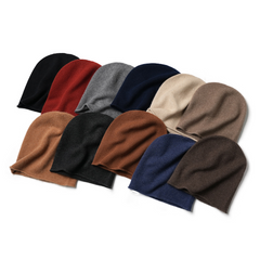 Fall & Winter Casual Warm Breathable Cuffed Cashmere Knit Hat
