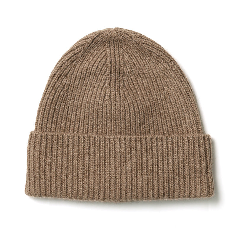 Fall & Winter Unisex Multi-Color Solid Warm Knitted Cashmere Hat