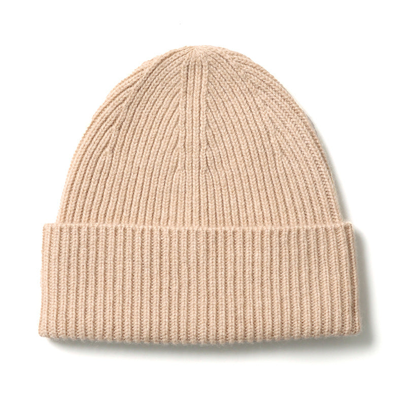 Fall & Winter Unisex Multi-Color Solid Warm Knitted Cashmere Hat