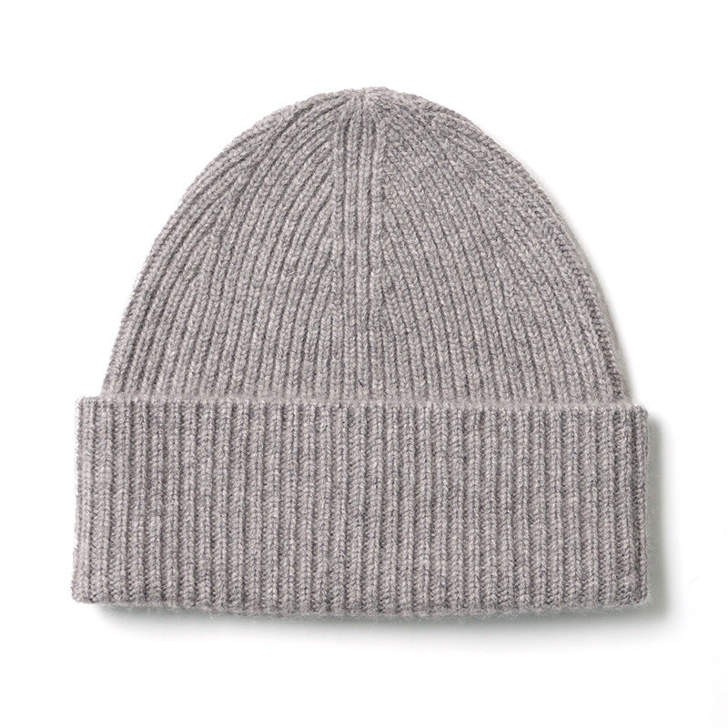 Fall & Winter Unisex Multi-Color Solid Warm Knitted Cashmere Hat